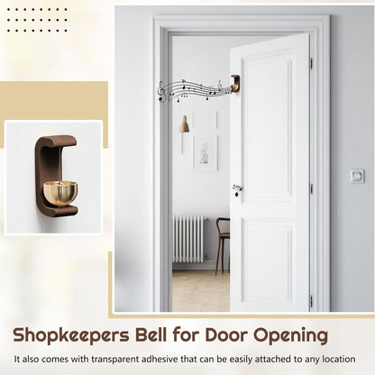Wooden Door Bell – Magnetic Dopamine Bell for homes, offices, cafes, studios, and shops.
